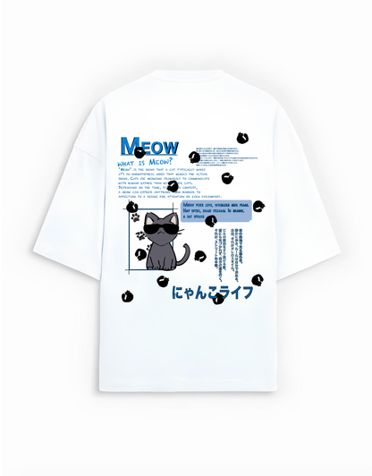 The Blue Cat - Oversized Terry Tee