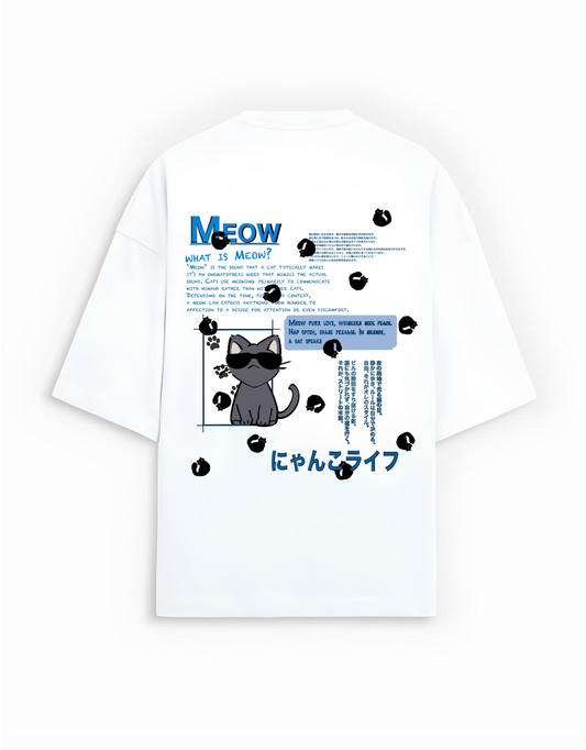 The Blue Cat - Oversized Terry Tee